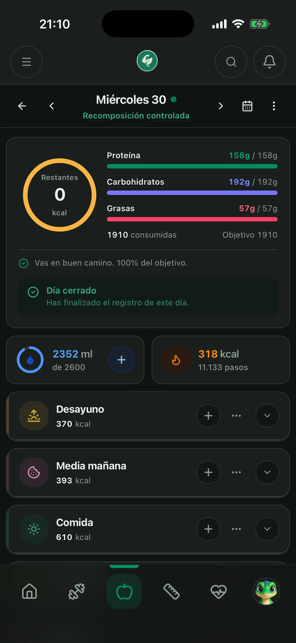 Tu día se cierra solo
